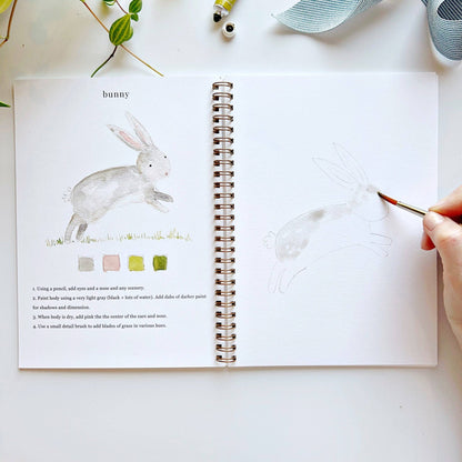 Watercolor Workbook; Animals By Emily Lex Studio