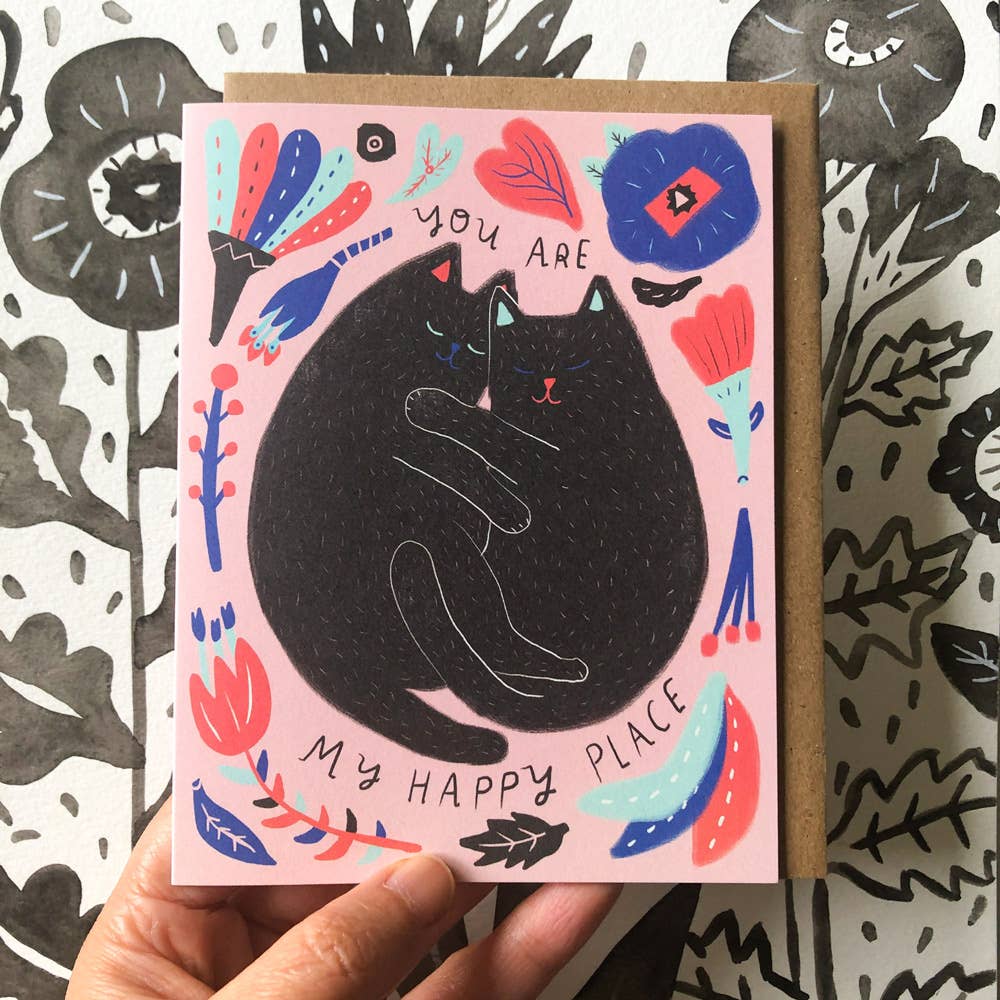 Love Card; Kitty You Are My Happy Place