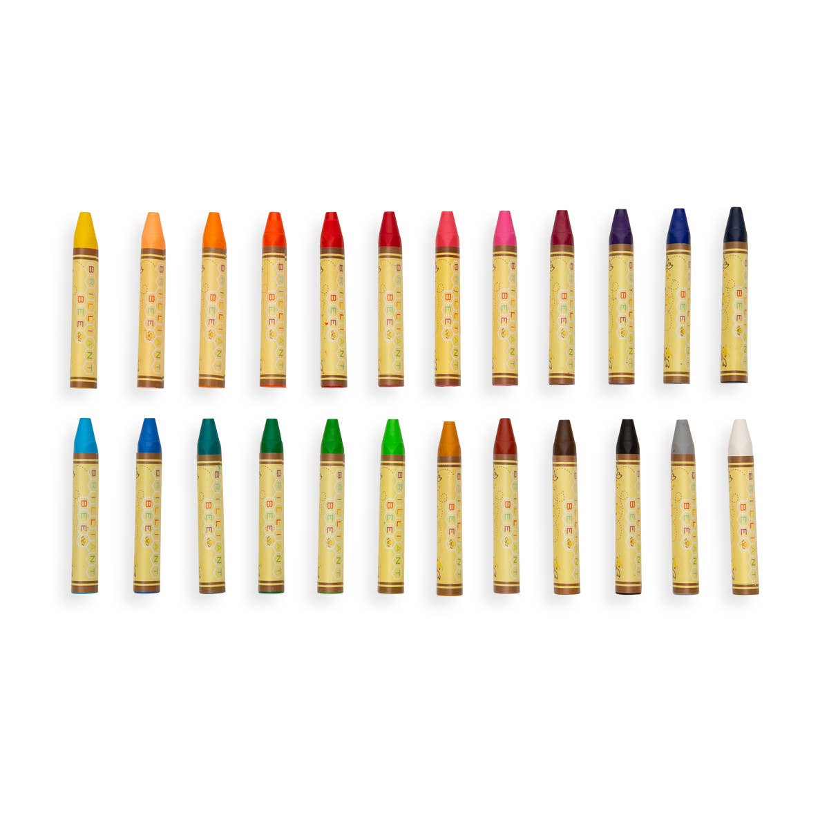 Ooly Brilliant Bee Crayons (24 Crayons, Triangle Shape)