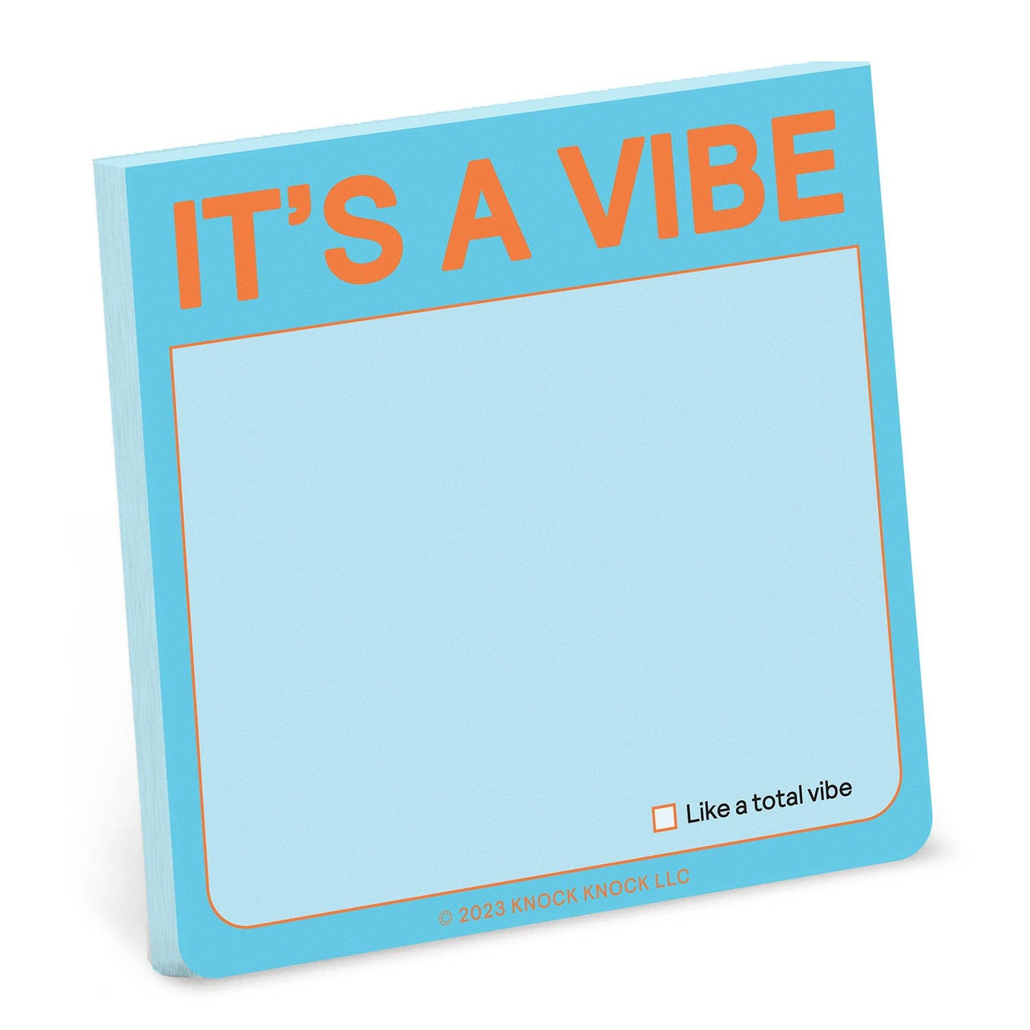 Sticky Notepad; It's A Vibe  (Pastel Version, 100 Sheets)