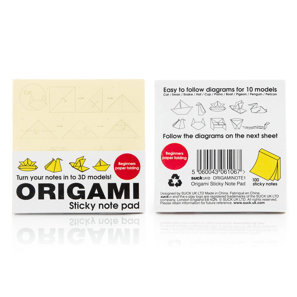 Origami Sticky Notes; 10 Different Shapes, 100 Sticky Notes