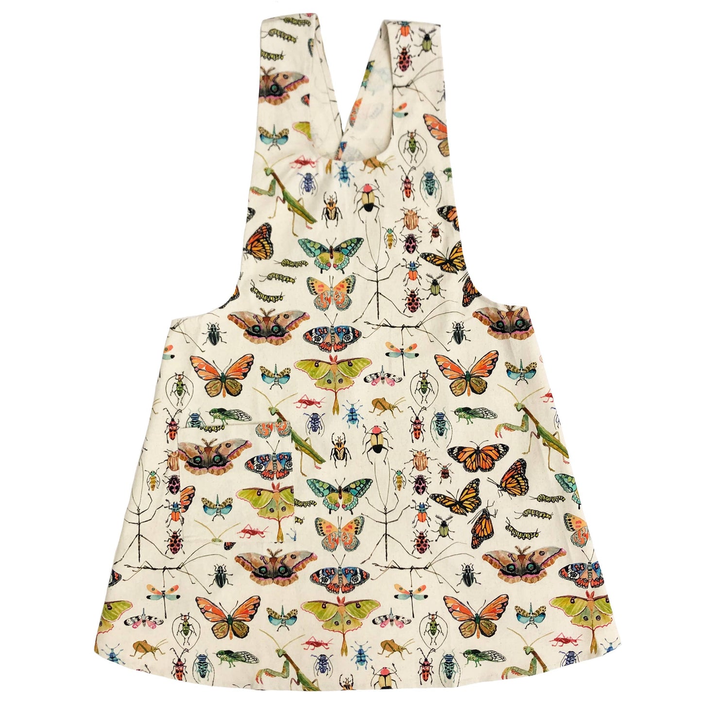 Pinafore Apron; Insects (100% Cotton)