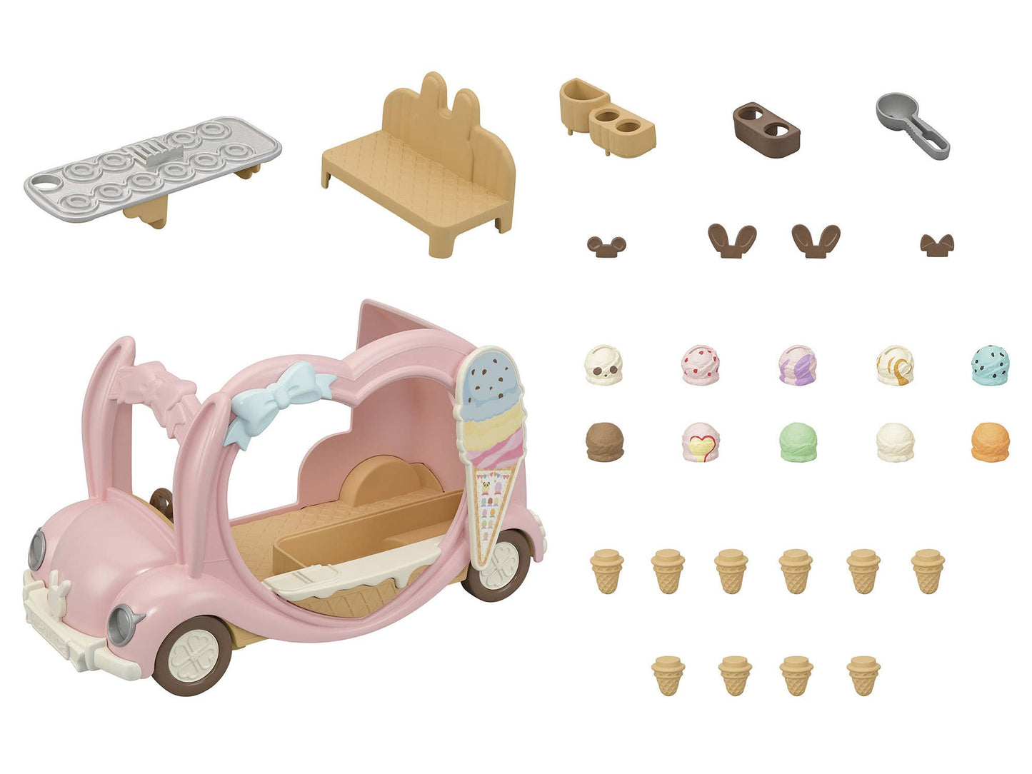 Calico Critters Ice Cream Van (Pink)