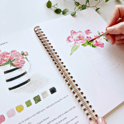 Watercolor Workbook; Bouquets By Emily Lex Studio