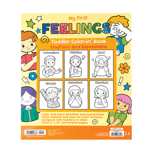 Ooly Toddler Coloring Book - Feelings