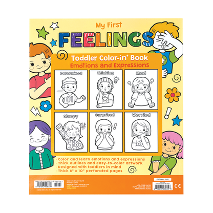 Ooly Toddler Coloring Book - Feelings