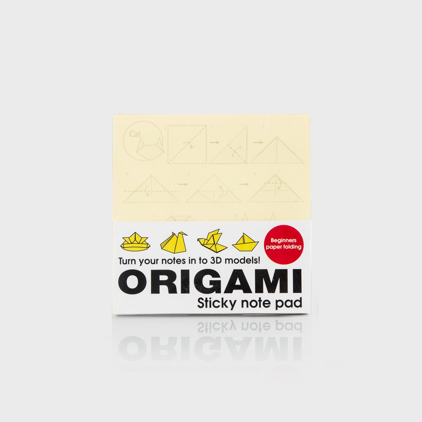 Origami Sticky Notes; 10 Different Shapes, 100 Sticky Notes