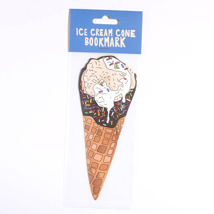 Die Cut Bookmark; Ice Cream Cone By Humdrum Paper