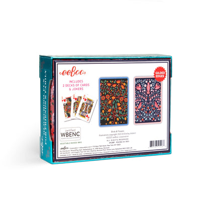 Eeboo Playing Cards; Birds & Flowers