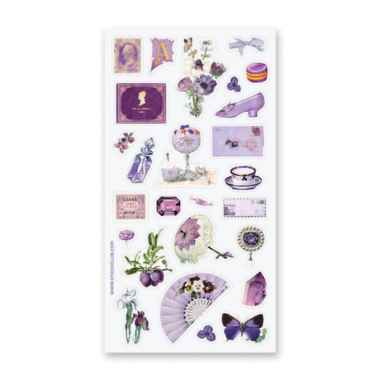 Stickii Sticker Sheet; Lovely Lavender