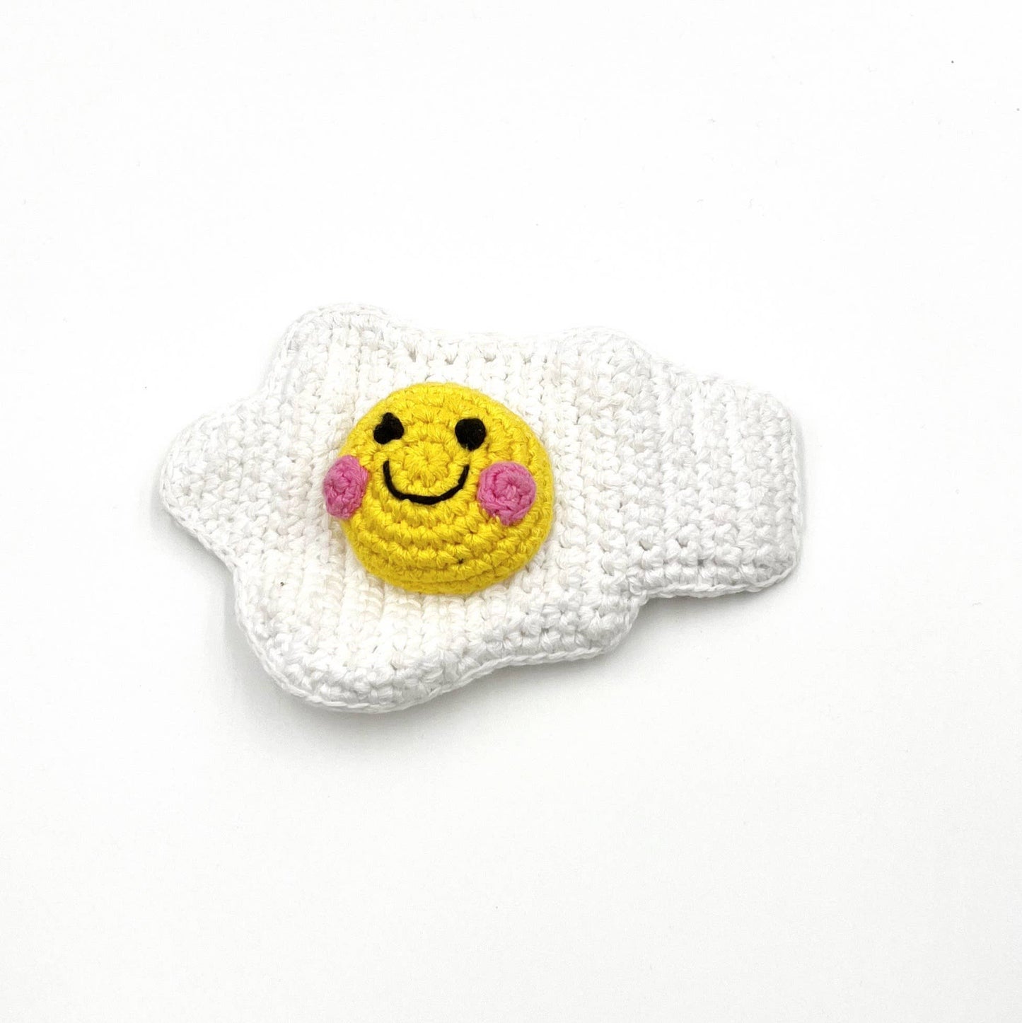 Crochet Rattle; Friendly Egg (Handmade Plush Toy)