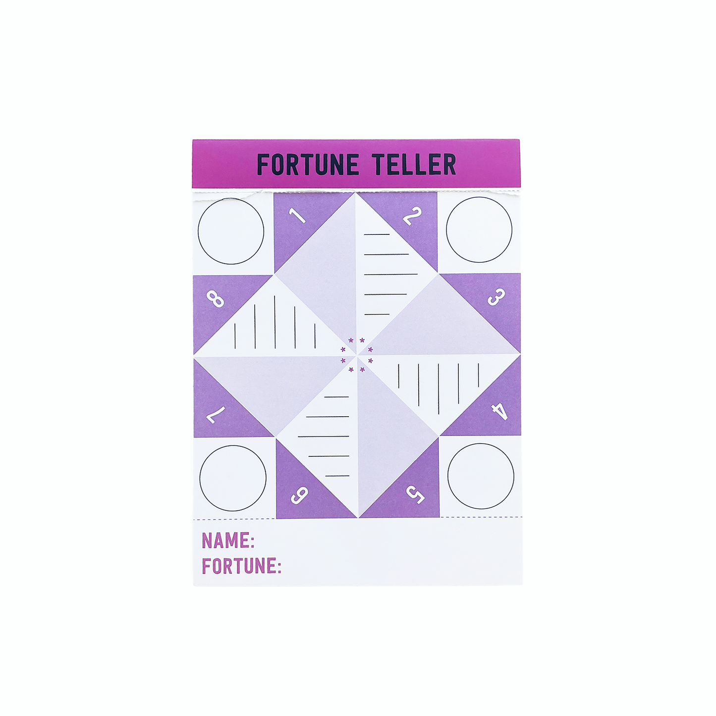 Pipsticks Notepad; Fortune Teller On-The-Go Pad