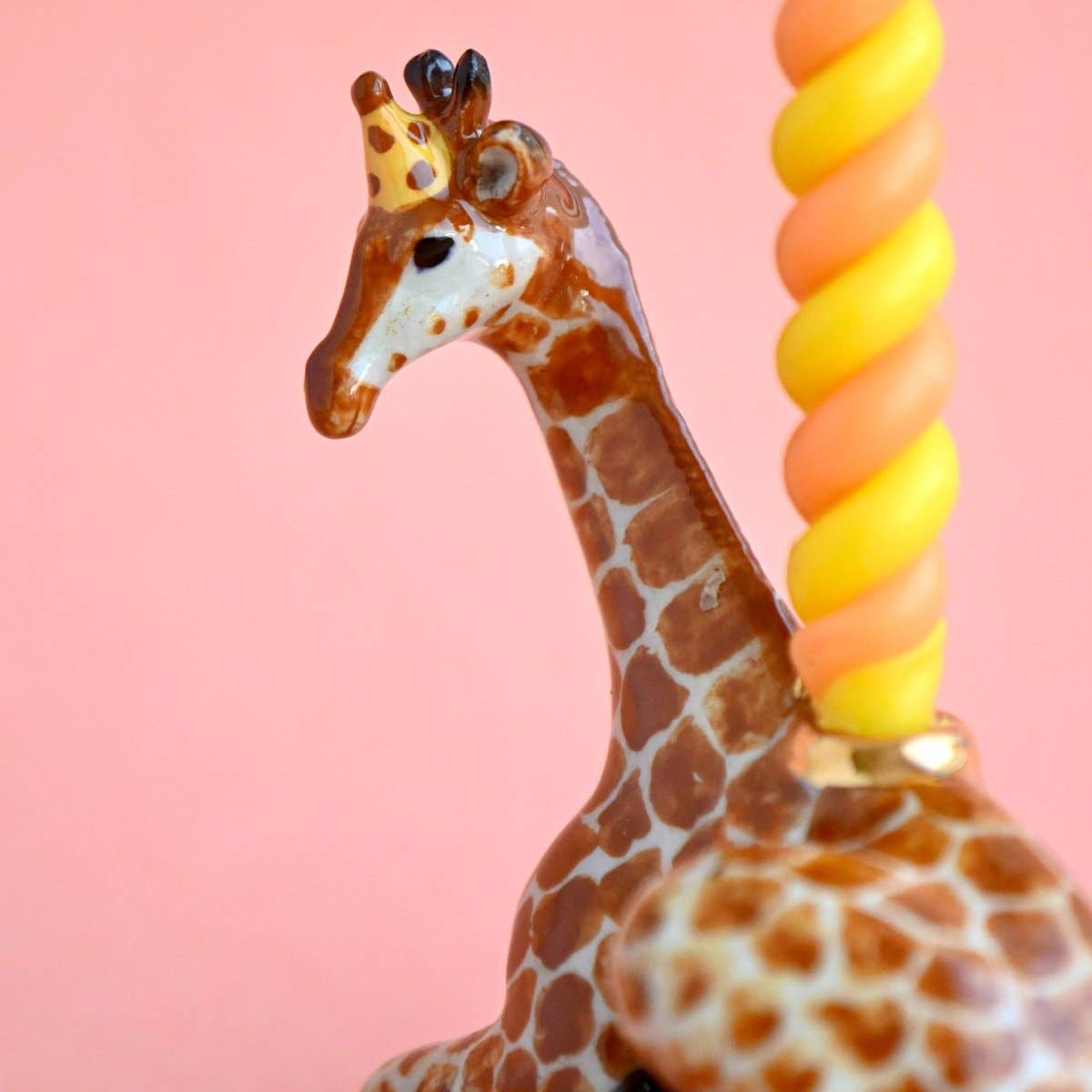 Camp Hollow Cake Topper; Giraffe (Hand-Painted Porcelain)