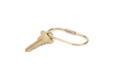 Brass Keyrings (Three Styles, Screw-in Clasp)