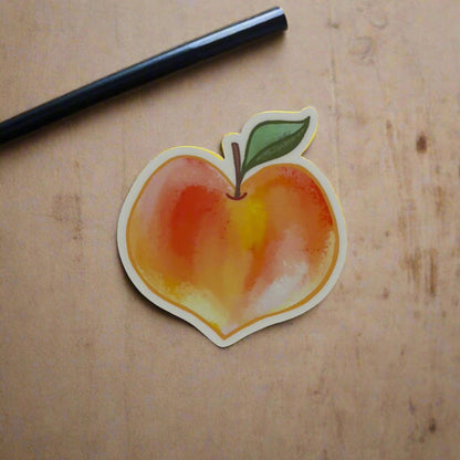 Vinyl Sticker; Big Peach - Made By Shellie