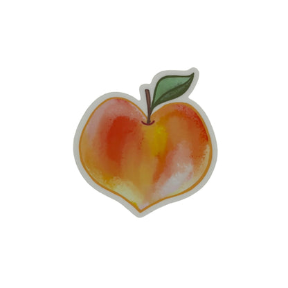 Vinyl Sticker; Big Peach - Made By Shellie