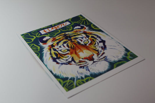 Art Print; Tiger (4x6") - Made by Shellie