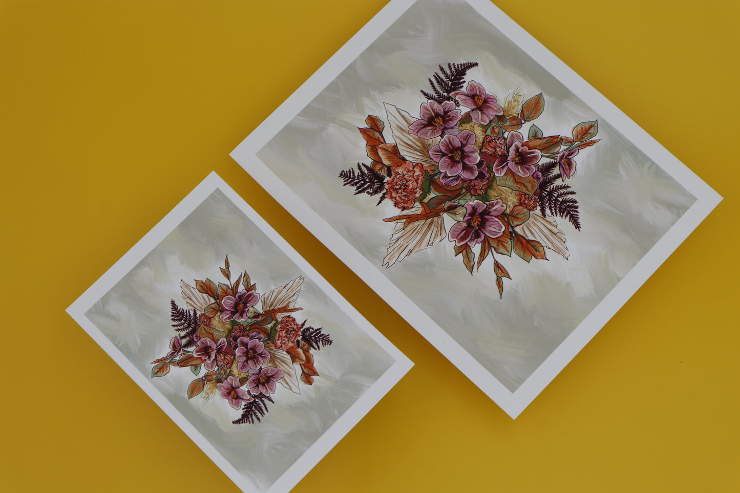 Art Print; Bouquet of Fall Flowers (8x10) By XO Whit