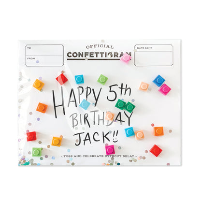 Confettigram; Bricks Birthday / Everyday Card