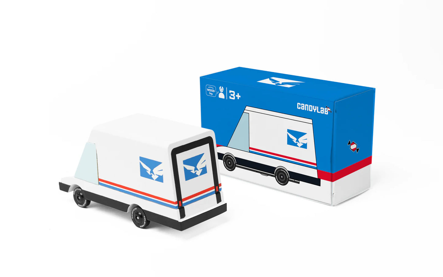 Candylab Futuristic Mail Van (Wooden Diecast Toy)