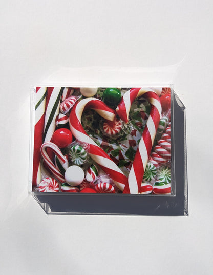 Boxed Notecard Set; Christmas Candies (8 Cards + Envelopes)