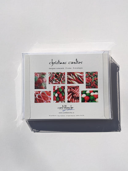 Boxed Notecard Set; Christmas Candies (8 Cards + Envelopes)