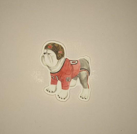 Vinyl Sticker; Bulldog - Made By Shellie