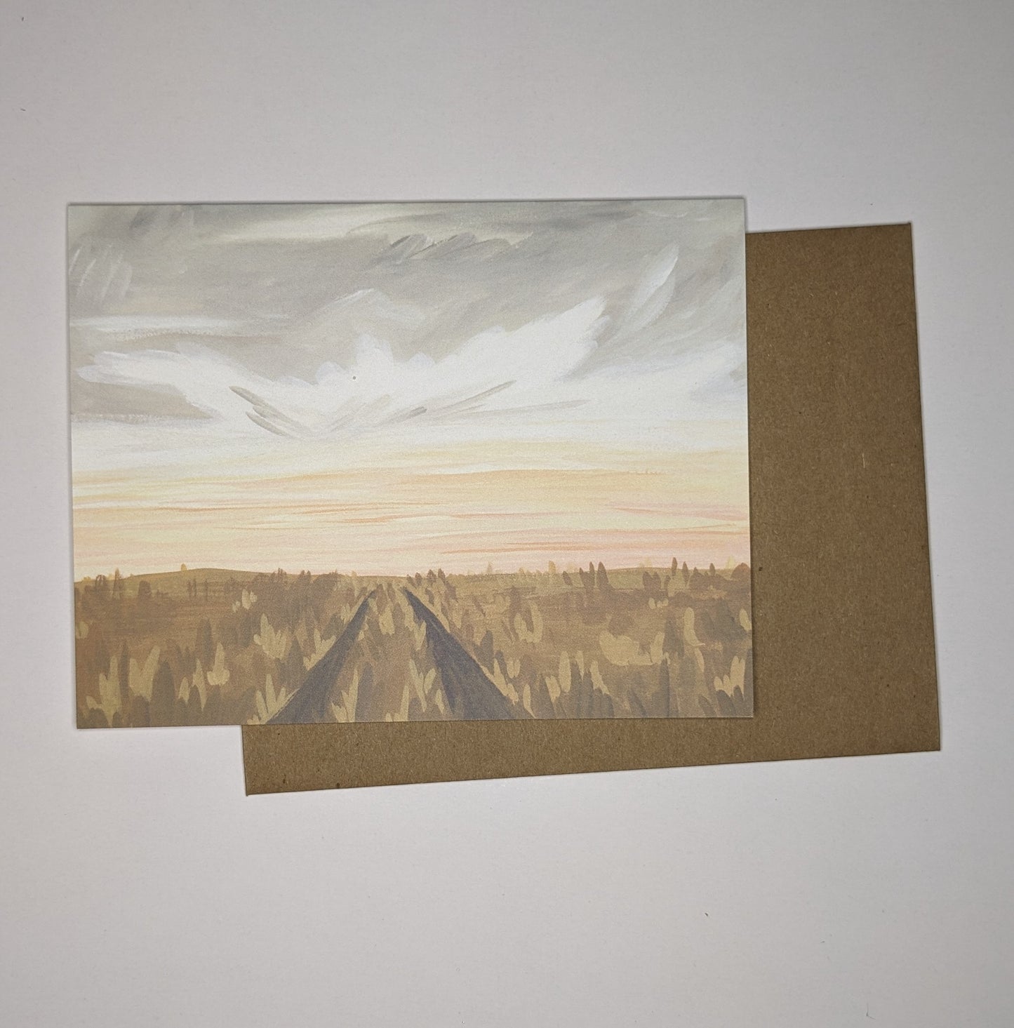 Greeting Card; Winter Sunrise By 1canoe2 | One Canoe Two Paper Co.