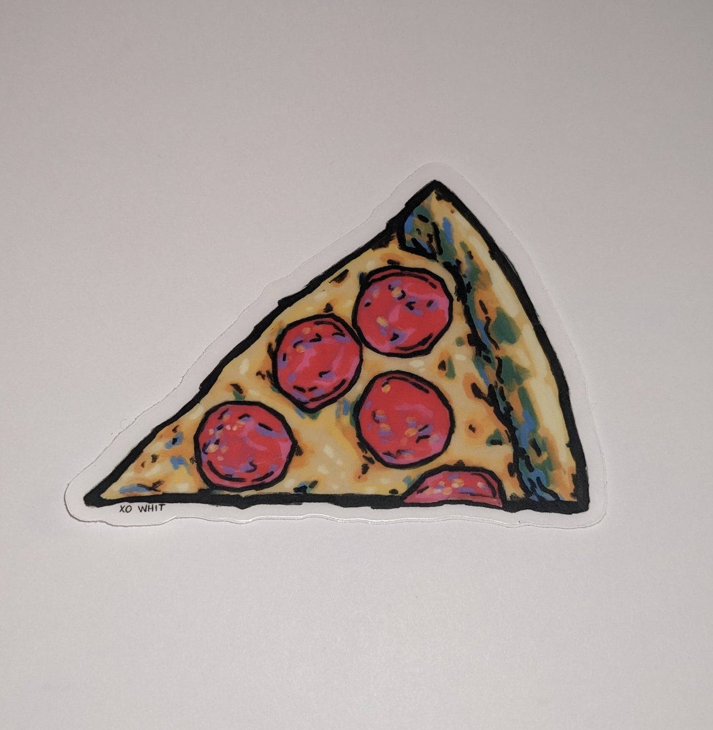 Vinyl Sticker; Slice of Pizza