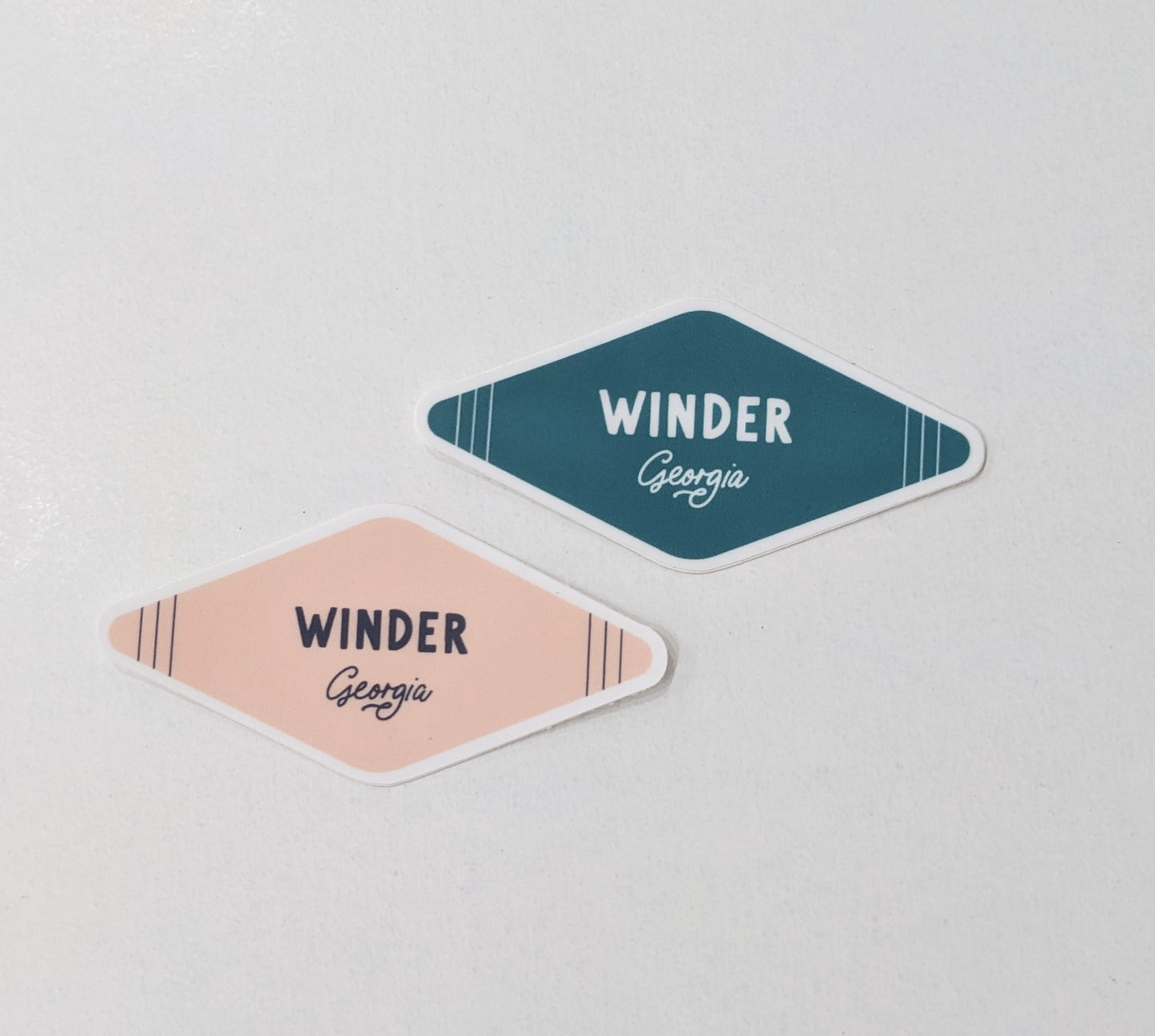 Vinyl Sticker; Winder Georgia (Diamond Shaped)