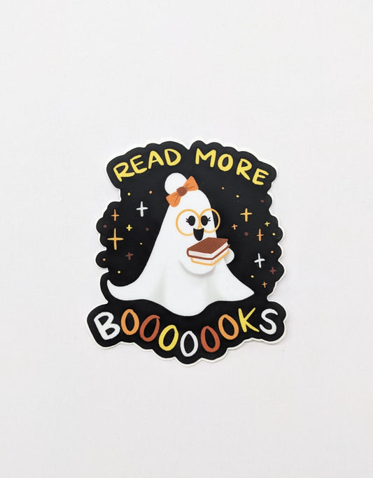 Vinyl Sticker; Halloween Boooook Ghost