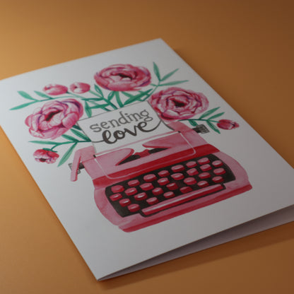 Greeting Card; Sending Love - Made by Shellie