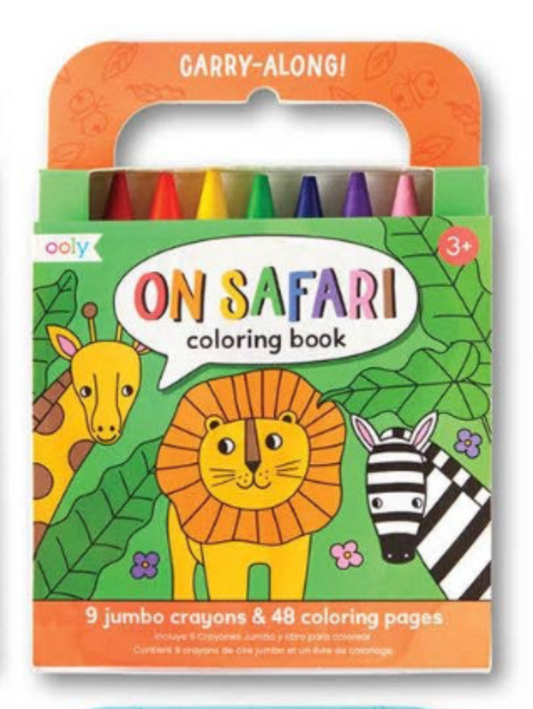 Ooly Carry Along Coloring Book; Safari