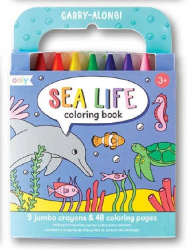 Ooly Carry Along Coloring Book; Sea Life