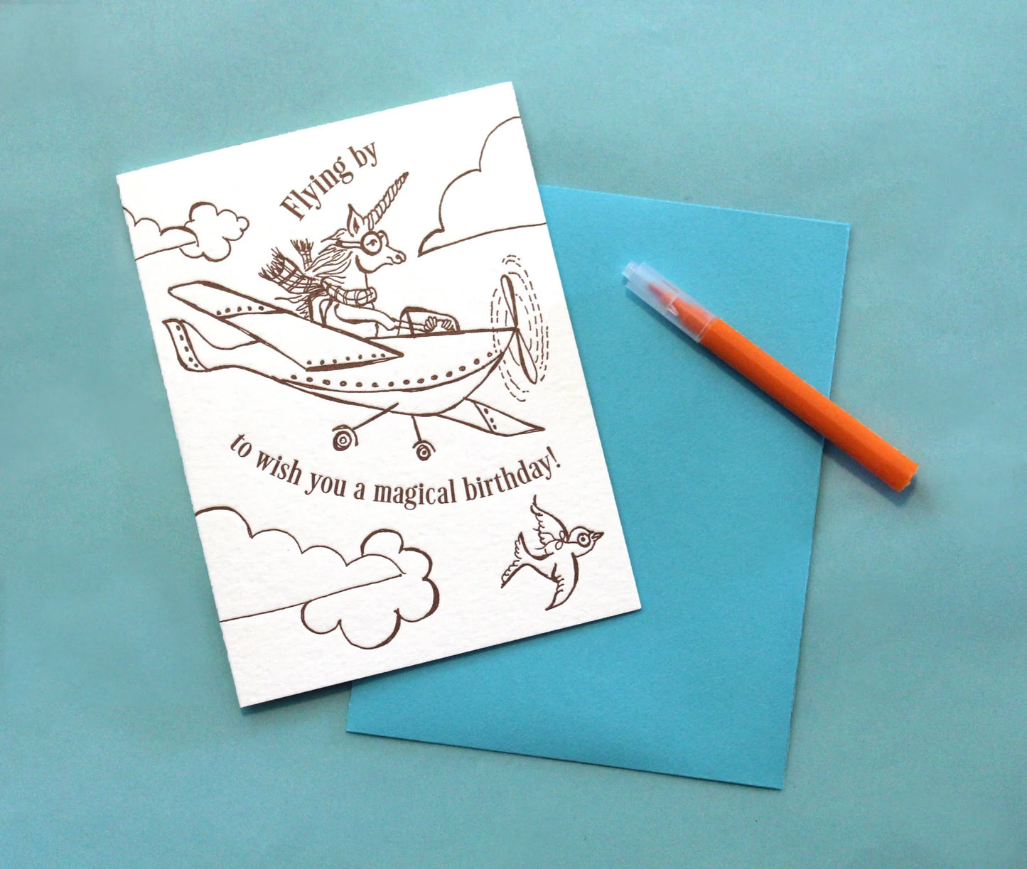 Kid's Coloring Card Kit (Create Your Own Greeting Cards)