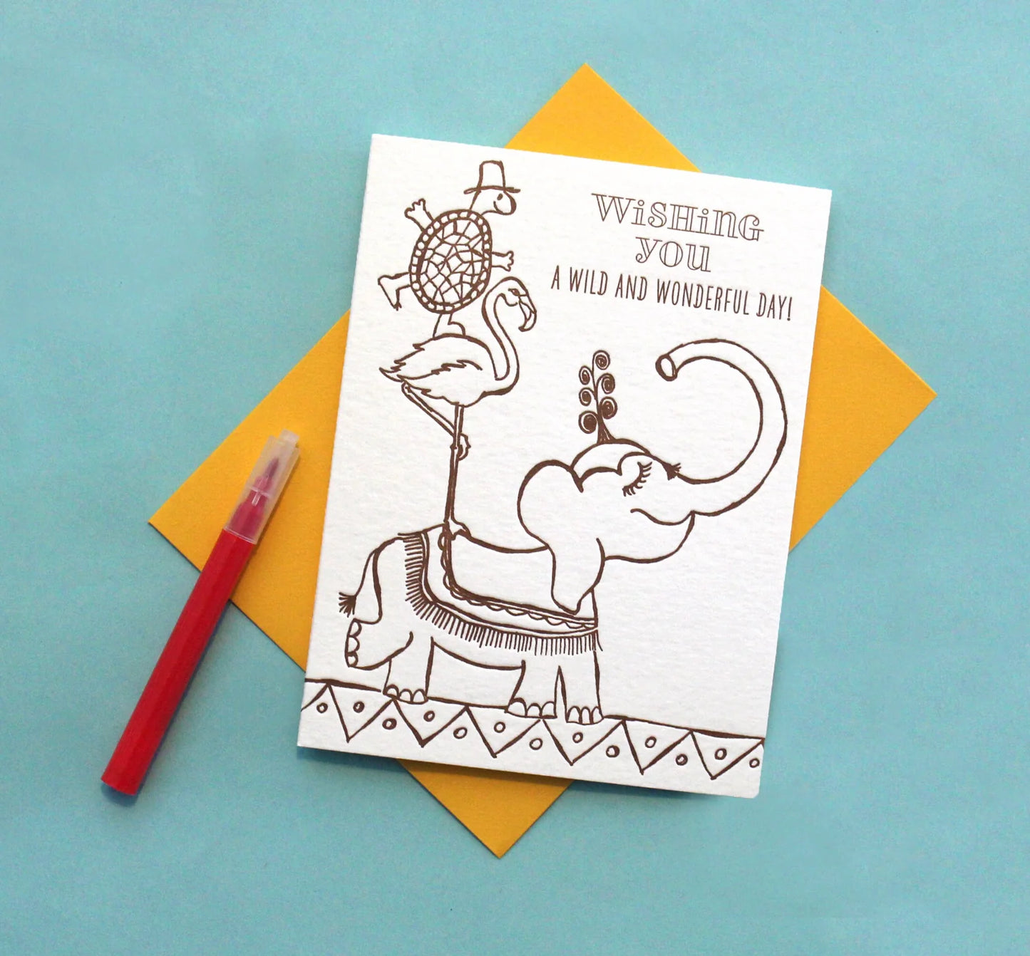 Kid's Coloring Card Kit (Create Your Own Greeting Cards)