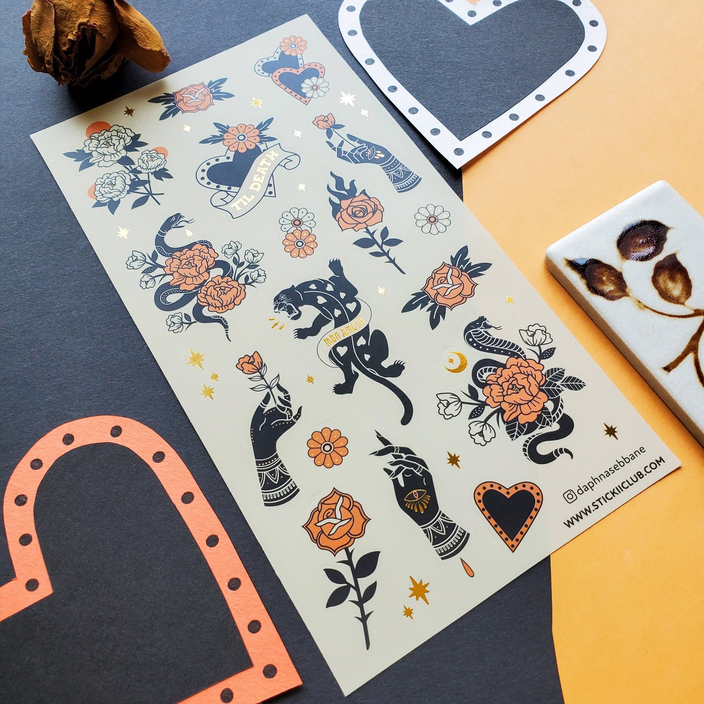 Stickii Sticker Sheet; Wild at Heart