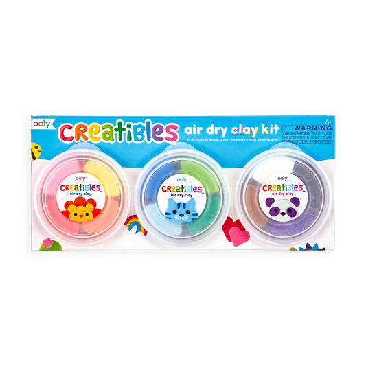 Ooly Air Dry Clay Kit; Creatibles DIY (Set of 12 Clay Colors)