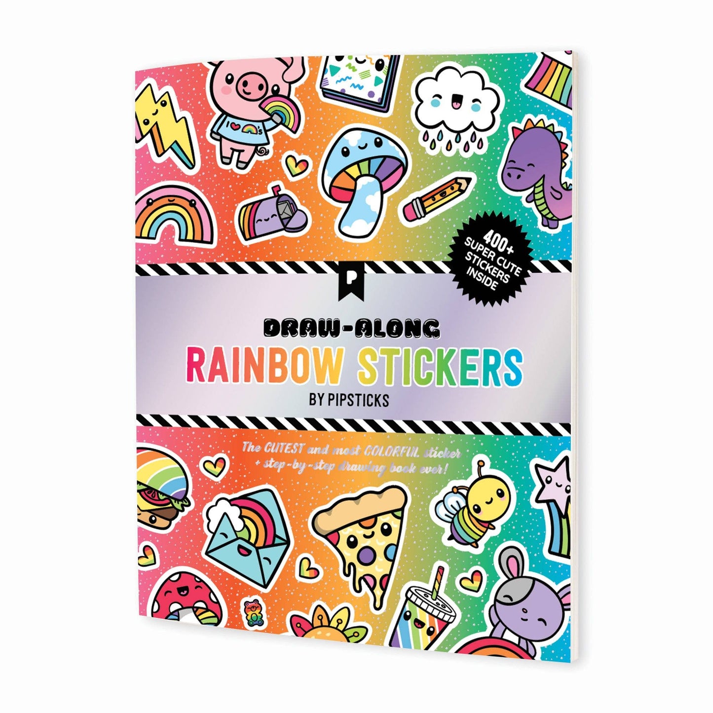 Pipsticks Sticker Book; Draw-Along Rainbow