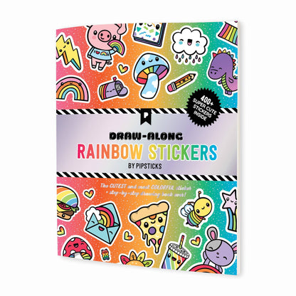 Pipsticks Sticker Book; Draw-Along Rainbow