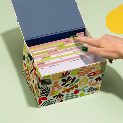 Greeting Card Organizer Box; Ready For Anything Card Keeper