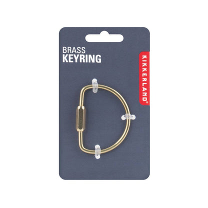 Brass Keyrings (Three Styles, Screw-in Clasp)