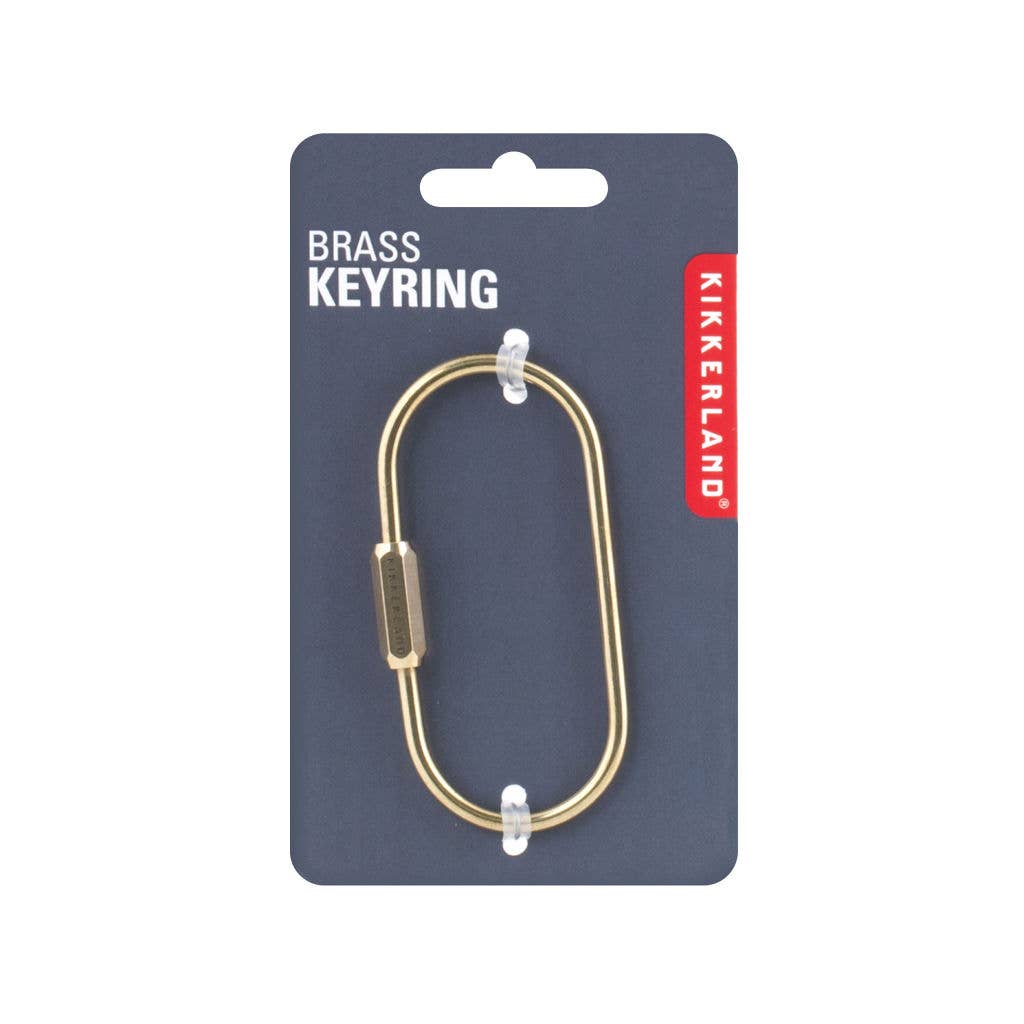 Brass Keyrings (Three Styles, Screw-in Clasp)