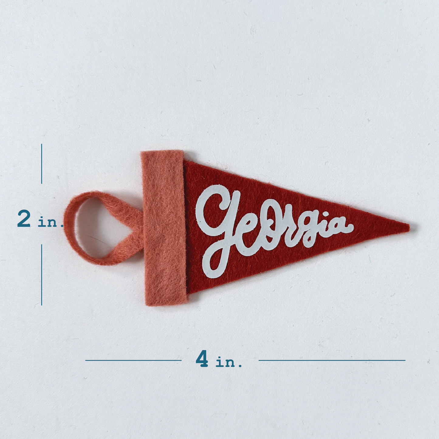 Georgia Mini Pennant (Red and Black)