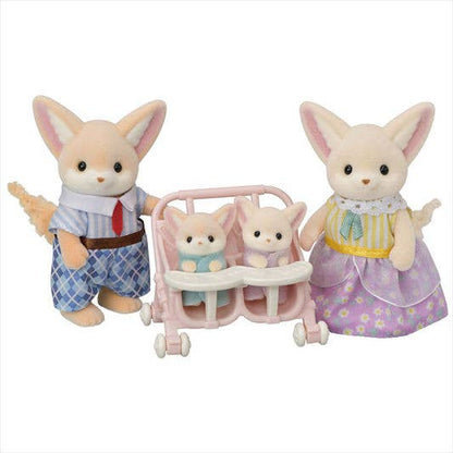 Calico Critters; Fennec Fox Family (Set of 4 Figures, Collectible Toys)