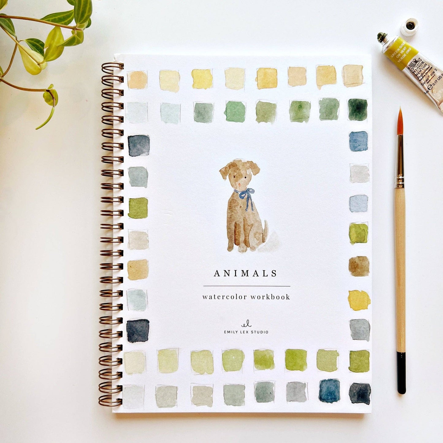 Watercolor Workbook; Animals By Emily Lex Studio