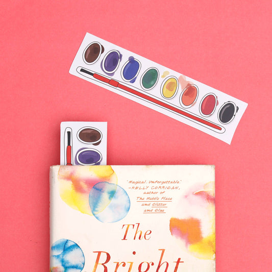 Die Cut Bookmark; Watercolor Paint Tray By Humdrum Paper