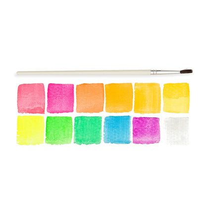 Ooly Chroma Blends Watercolor Paint; Neon (13 Piece Set)