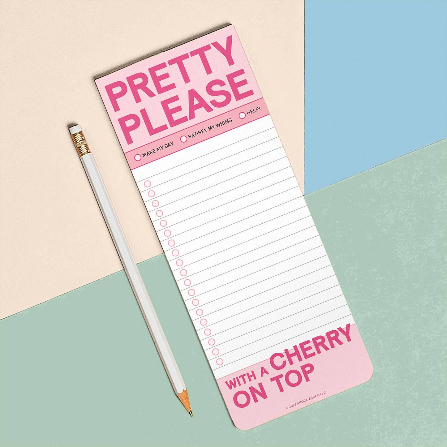 Notepad; Pretty Please Make-A-List (Pink, 50 Sheets)