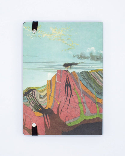 Notebook; Layers of Geologic History, A5 Softcover (208 Pages)